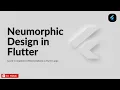 Flutter Neumorphic Design Neumorphic Container Neumorphic Button