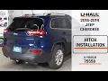 2014-2019 Jeep Cherokee U-Haul Trailer Hitch Installation 75558