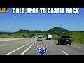 Interstate 25 North Colorado Springs to Castle Rock Driving over the Palmer Divide