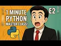 1 Minute Python Masterclass Episode 2 Functions