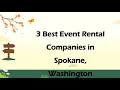 3 Best Event Rental Companies in Spokane Washington Party Rentals