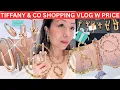 TIFFANY AND CO SHOPPING VLOG W PRICE | Tiffany hardwear earrings size comparison, pave lock bangle