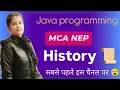 History of Java Programming Part 2 MCA NEP Java Full Course