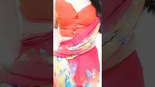 sofia bhabhi tango live 3 red hot saree boobs cleavage