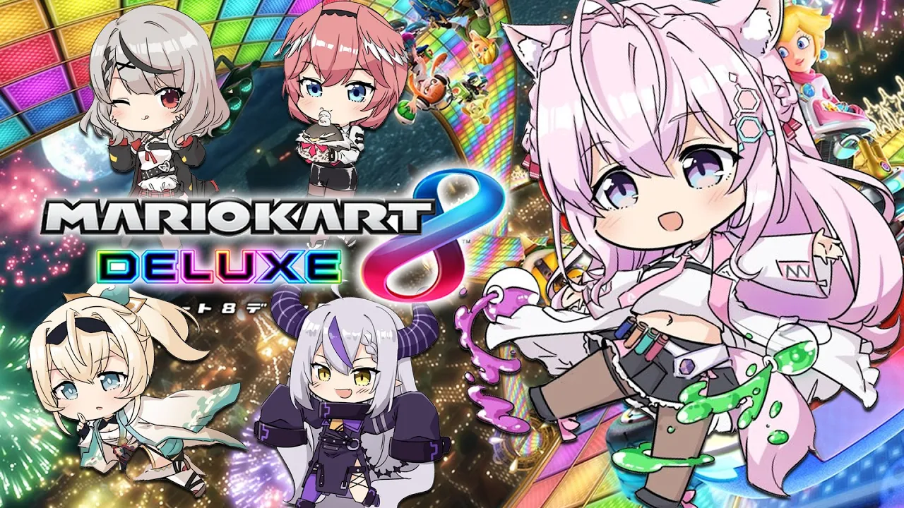 【マリオカート8DX】holoX5人で爆走だ！頭脳なとこ魅せないとね！？【博衣こより視点/ホロライブ】