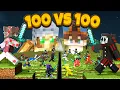 Download Lagu 100 vs 100 Player War in Minecraft