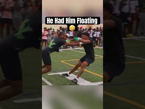 He Got TOSSED In Front of NFL Players 😭 #footballshorts