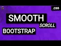 Bootstrap Smooth Scrolling with CSS