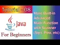 Java Tutorial-8 JavaFX GUI More Built in Advanced Math Function with Scanner Sqrt Pow etc