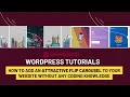 How to add an attractive Flip Carousel to your WordPress Wordpress Carousel