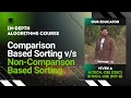 Comparison Based Sorting Non Comparison Based Sorting Algorithms Lecture 23 The cs Underdog