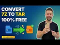 How to Convert 7Z to TAR Online Free MiConvert Tutorial