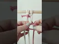 How to Vixie Make a Vertical Double Half-Hitch knot left to right
