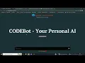 CODEBot AI Chatbot Using OpenAI API CHATGPT Introduction Demo