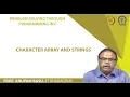 Character Array and Strings