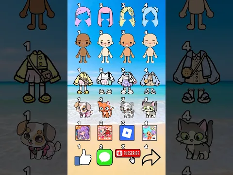 ❤️🫰Which Outfit Is The Cutest? Comment Below! #tocaboca #tocalifeworld