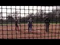 John A Logan Softball vs Dyersburg TN 1st game bottom of 1st 19