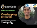Non Overlapping Intervals Leetcode 75 in Tamil