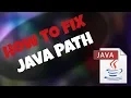 How To Fix Java Path Error Windows 10