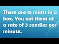 Slope-Intercept Form Made Easy - Fun Math with Candy Word Problem