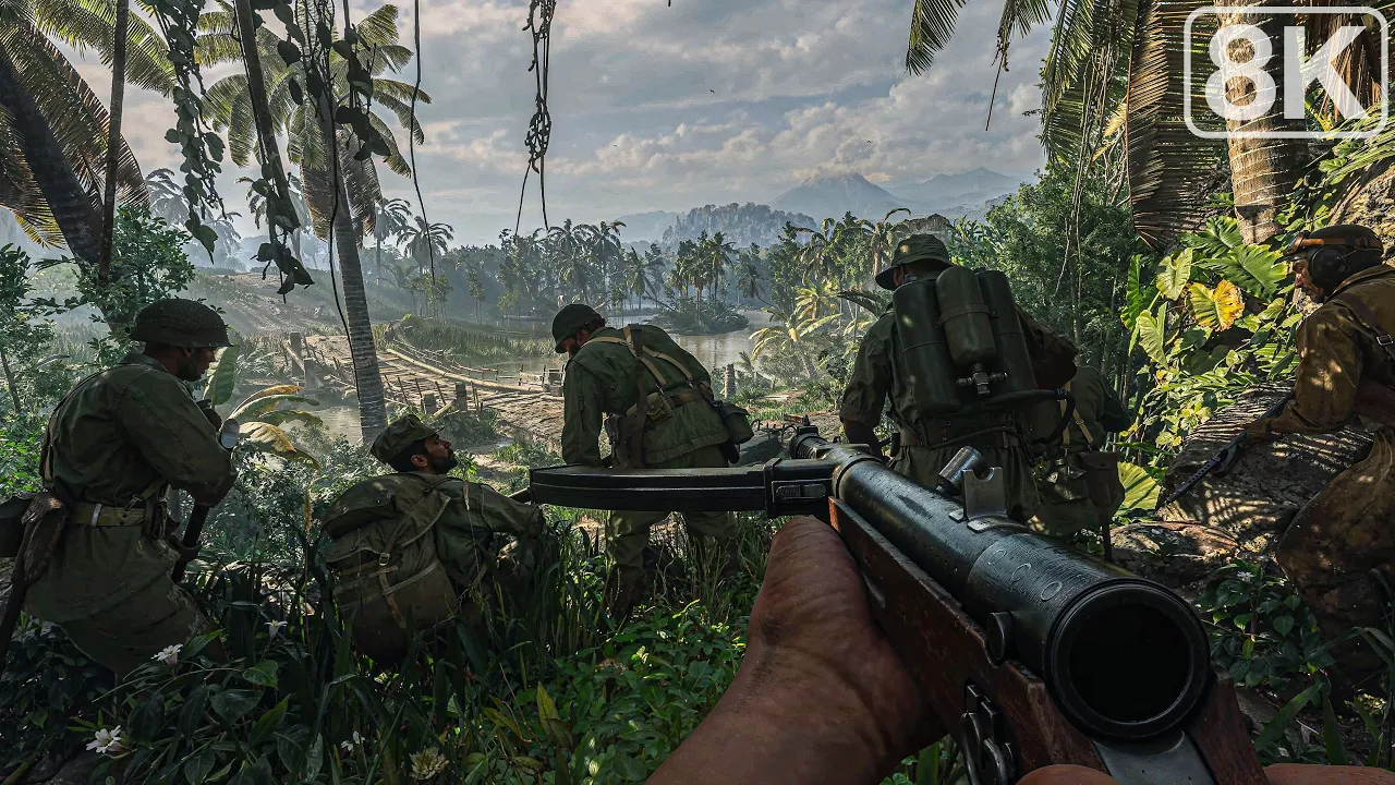 The Pacific War 1943 (Battle of Piva Forks) Call of Duty Vanguard - 8K