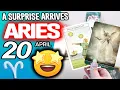 Aries A SURPRISE ARRIVES horoscope for today APRIL 20 2026 tarot APRIL