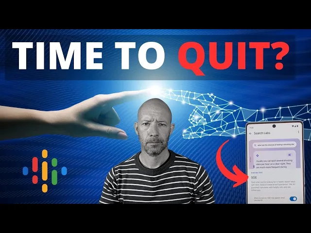 Thumbnail for Google SGE : La fin de la route pour les sites de niche et le SEO ?