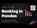 How to handle Missing Values in Python using Rank Method
