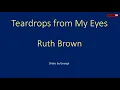 Ruth Brown   Teardrops from My Eyes  karaoke