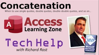 Microsoft Access String Concatenation Double Double Quotes Single Quotes Dates Times TechHelp