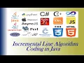 How to implement incremental line drawing algorithm in java coding Computer graphics Java