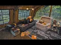 Download Lagu Camping in Heavy Rain with My Dog . 2-Room Inflatable Tent . Sound of Rain ASMR