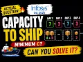 Infosys OA 2026 ACTUAL Question Capacity to Ship Packages C