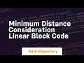 minimum distance consideration linear block code