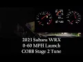 2023 Subaru WRX 0-60 MPH Launch - COBB Stage 2 Tune