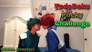 tododeku pocky challenge bnha cosplay 