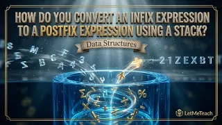 Infix to Postfix Conversion Using Stack Computer Science LetMeTeach