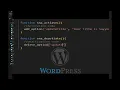 How to Create WordPress Plugin -