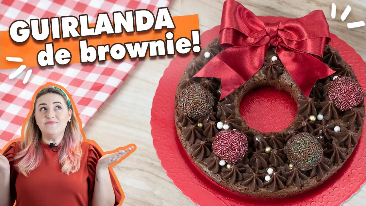 GUIRLANDA DE BROWNIE COM BRIGADEIRO CREMOSO | TÁBATA ROMERO