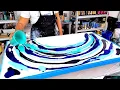Download Lagu So Much Depth in this One!! - Ocean Waves - Acrylic Painting - Acrylic Pouring