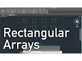 AUTOCAD - RECTANGULAR ARRAYS in Under a Minute