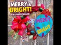 Merry Bright Christmas Grapevine Wreath Colorful DIY Holiday Door Decor