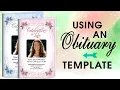 DIY Obituary - Using An Obituary Template