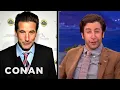 Download Lagu Simon Helberg Channels Nic Cage, Billy Baldwin \u0026 Ben Stiller | CONAN on TBS