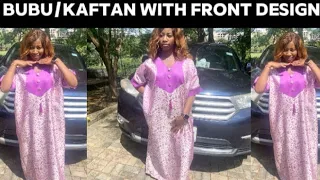 how to cut and sew kaftan bubu gown diy