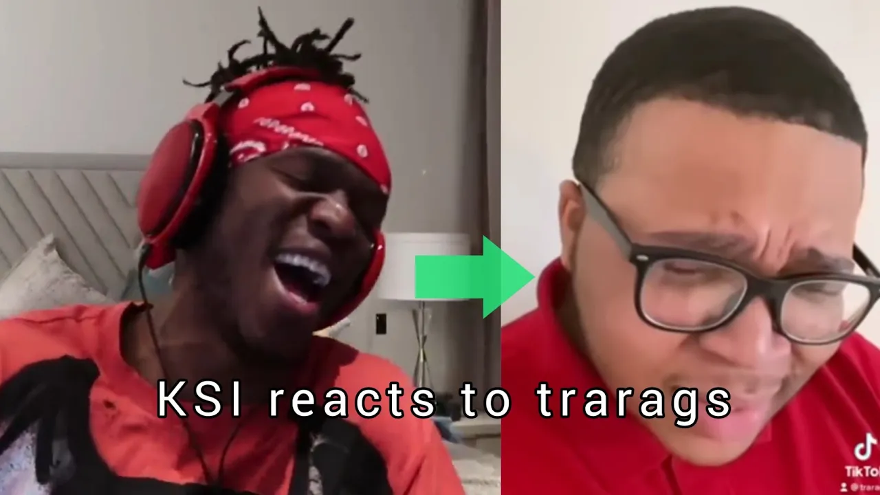 KSI reacts to Tra Rags TikToks | KSI try not to laugh #ksi #trynottolaugh #trarags