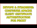 DevOps SysAdmins Configure Apache Client Certificate Authentication for proxy