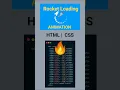 Rocket loading animation using html css and JavaScript