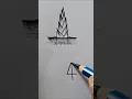 Easy drawing using number 4