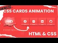Create Animated Glassmorphism Cards using HTML CSS Step by Step Tutorial